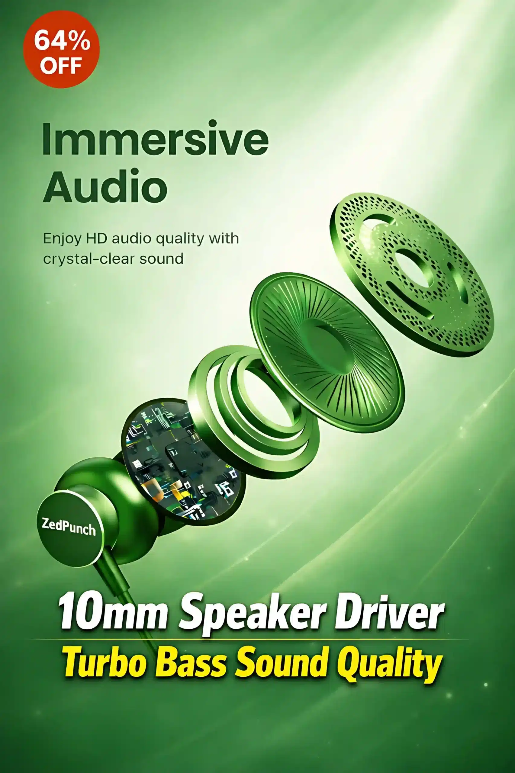 Type-C Gaming & Magnetic Wire Earphone