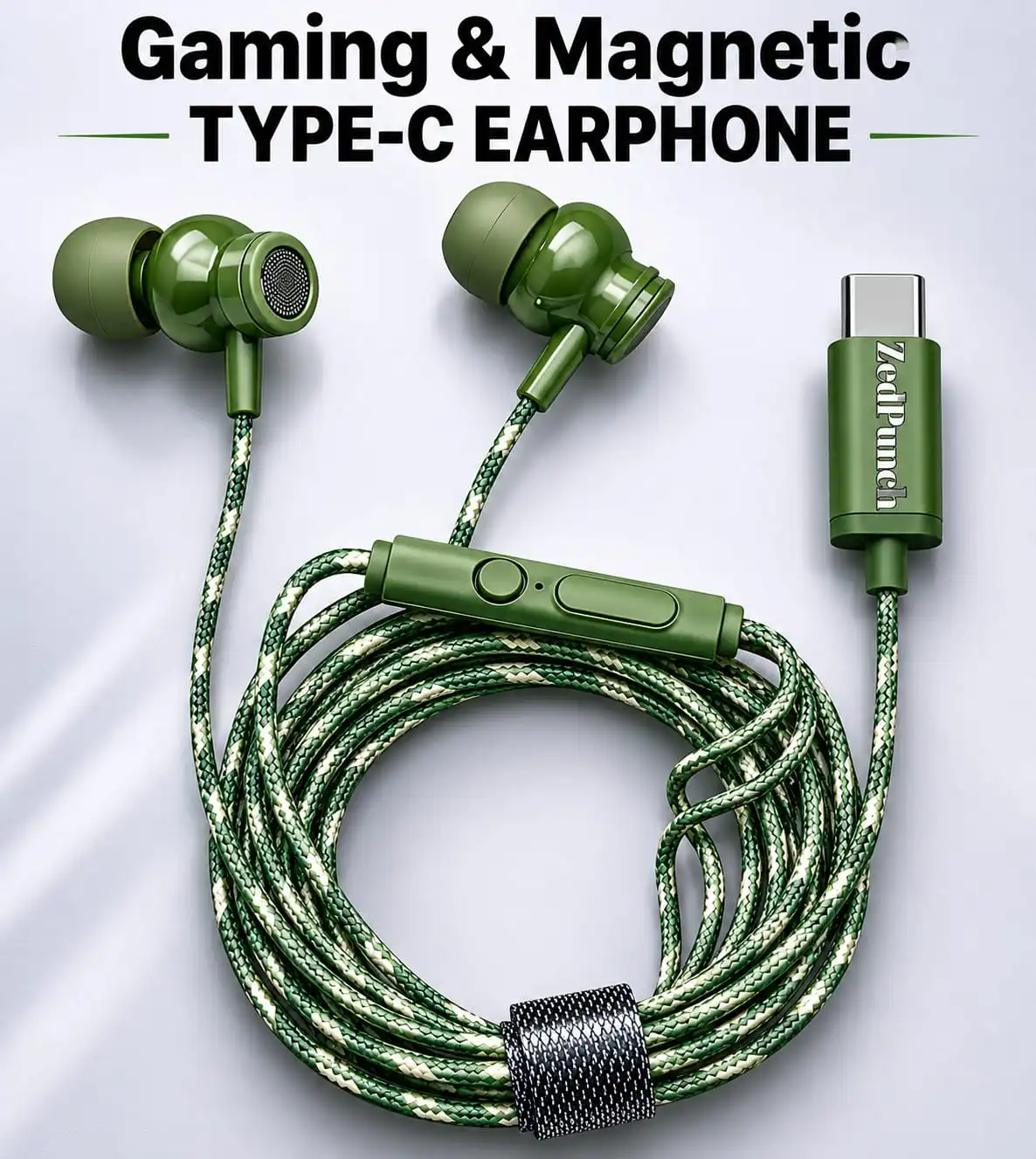 Type-C Gaming & Magnetic Wire Earphone