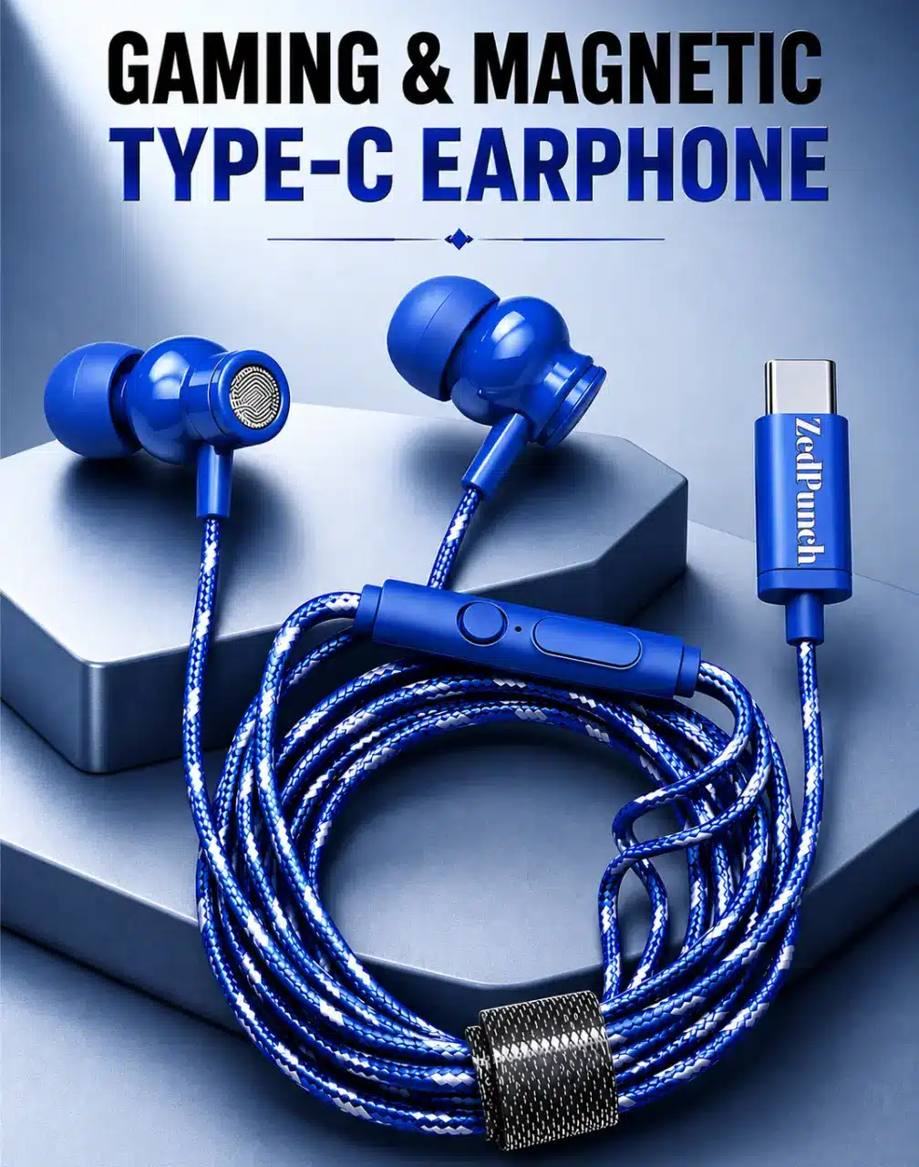 Type-C Gaming & Magnetic Wire Earphone