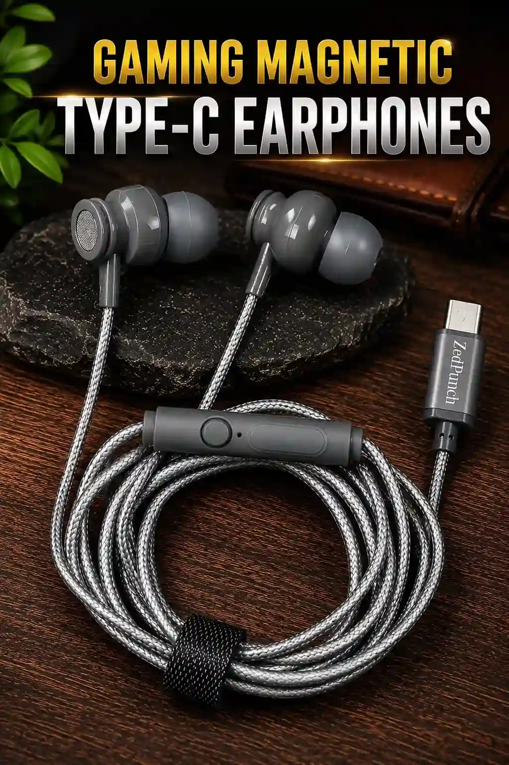 Gaming Magnetic Type-C Earphone Type-C Wired Earphone Gaming Earphone with Mic Magnetic Type-C Earphones ZedPunch Type-C Earphone Deep Bass Earphone HD Calling Earphone Gaming Wired Earbuds Type-C Headphones 10mm Bass Driver Earphone Low Latency Gaming Earphone Type-C Earphone for Android Wired Gaming Earphone with Mic Premium Type-C Earphone ZedPunch Gaming Earphone